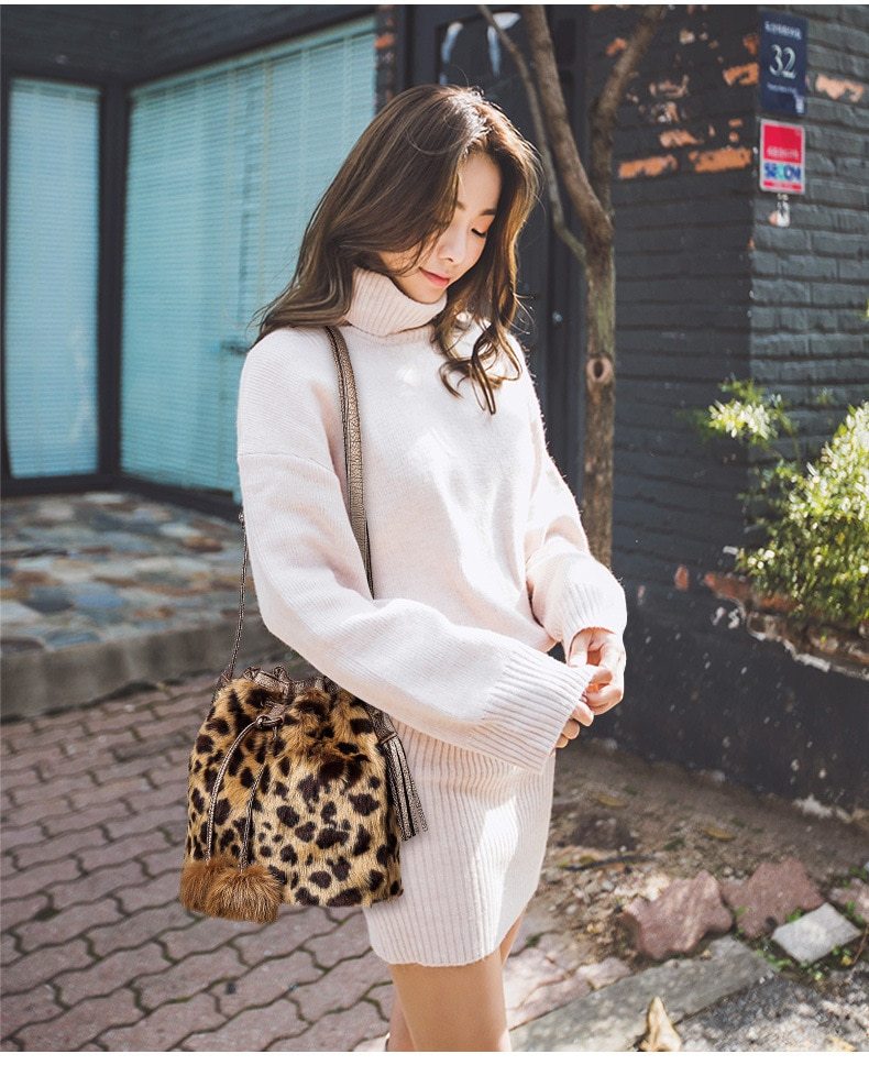 Leopard bucket bag Hanzuva