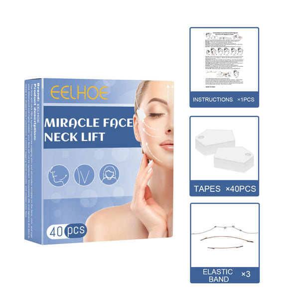 Face Lift Face With V Shaped Plastic Sticker Hanzuva