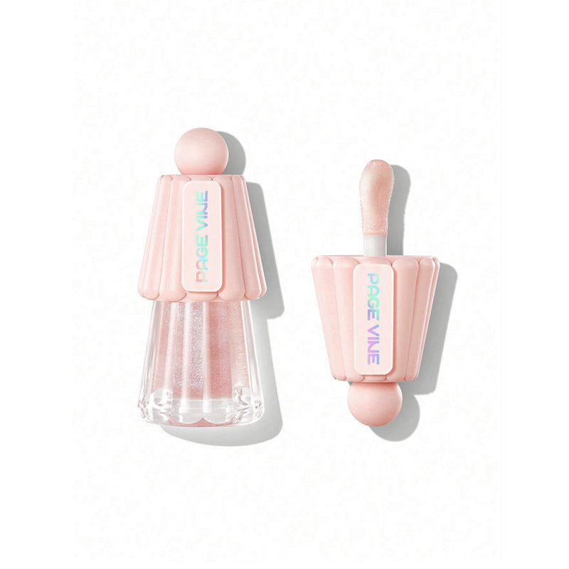 Jelly Big Brush Lip Gloss Moisturizing Lasting Fade Lip Lines