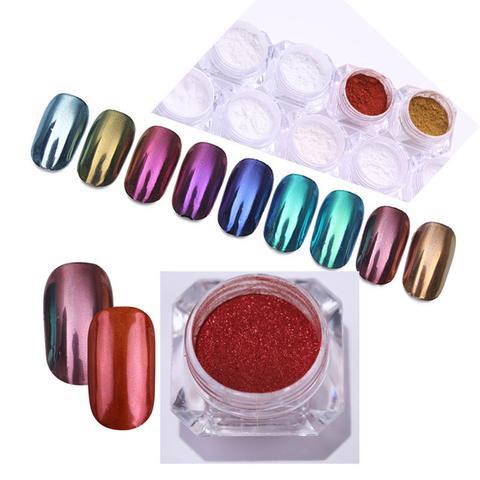 Mirror Nail Pigment Powder Hanzuva