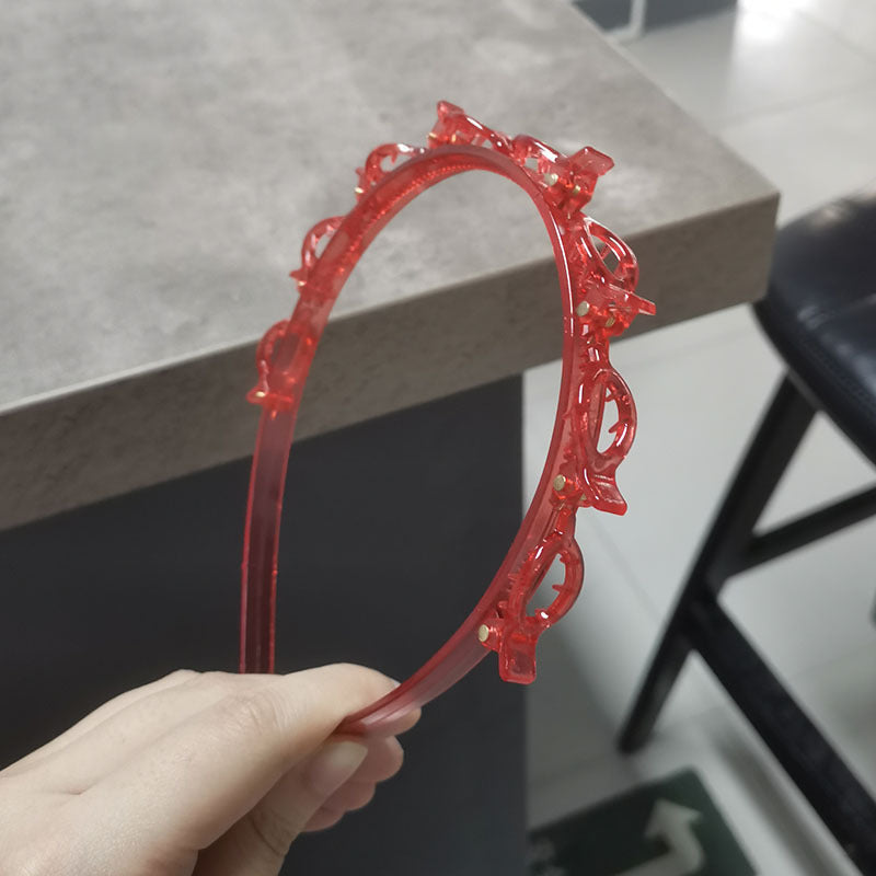 Hollow Solid Color Braided Hairpin Headband