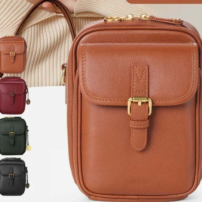 Unisex Vintage Large Capacity Messenger Bag Storage Bag  With 10 Card Inserts Casual Backpack Women's Bag Retro Backpack Large Capacity Travel Hanzuva