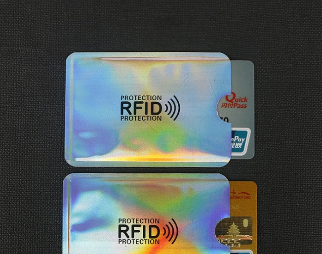 NFC card sets anti-magnetic anti-theft brush bank card sets security shielding signal anti-theft RFID flash payment tin foil card sets Hanzuva