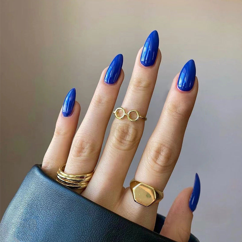 Wear Armor Mid-length  Solid Color Nail Shaped Piece