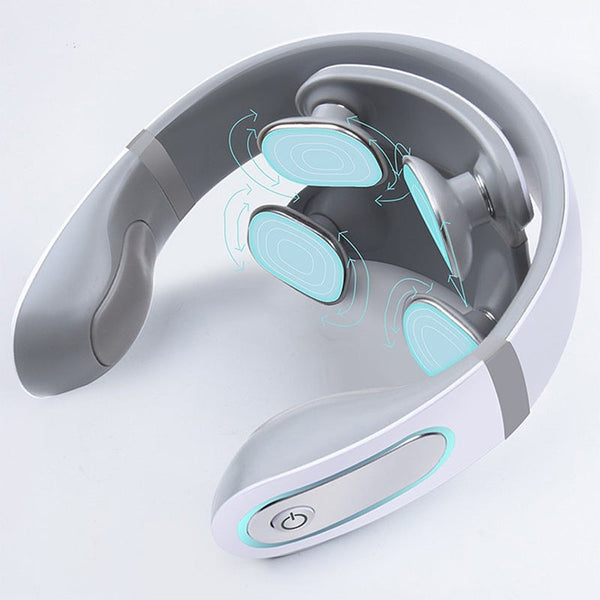 Electric Smart Multifunctional Far Infrared Heating with 2 Heads Neck Vibration Health Massager Hanzuva