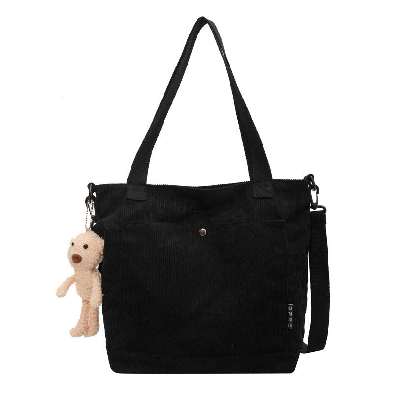 Corduroy Messenger Bag All-match Student Shoulder