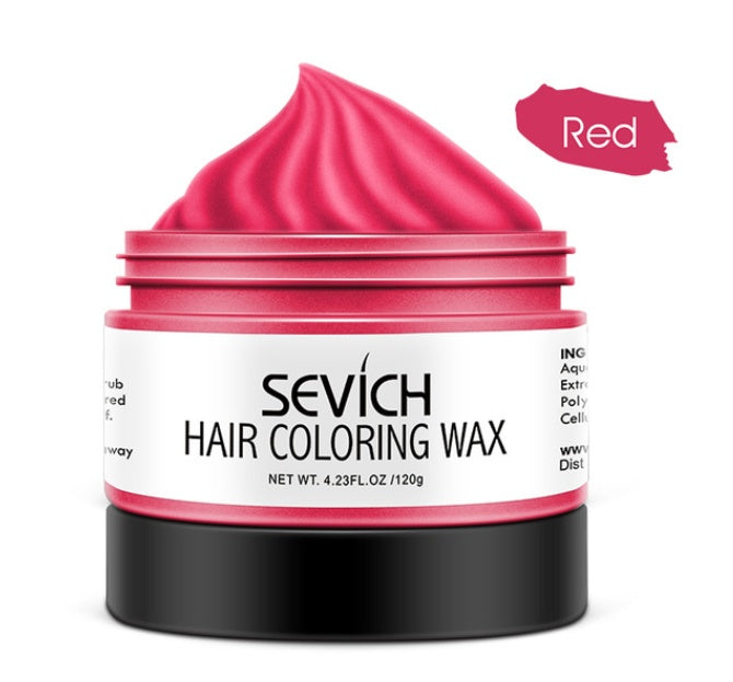 Disposable colored hair mud