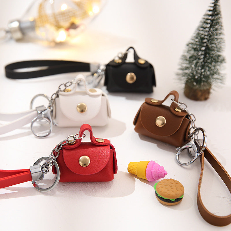pu personality handbag keychain Hanzuva