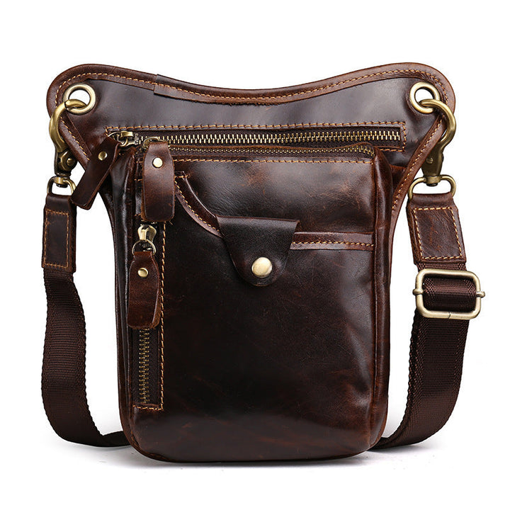 The new crazy horse leather satchel BAG BAG retro vintage leather leather purse bag man Hanzuva
