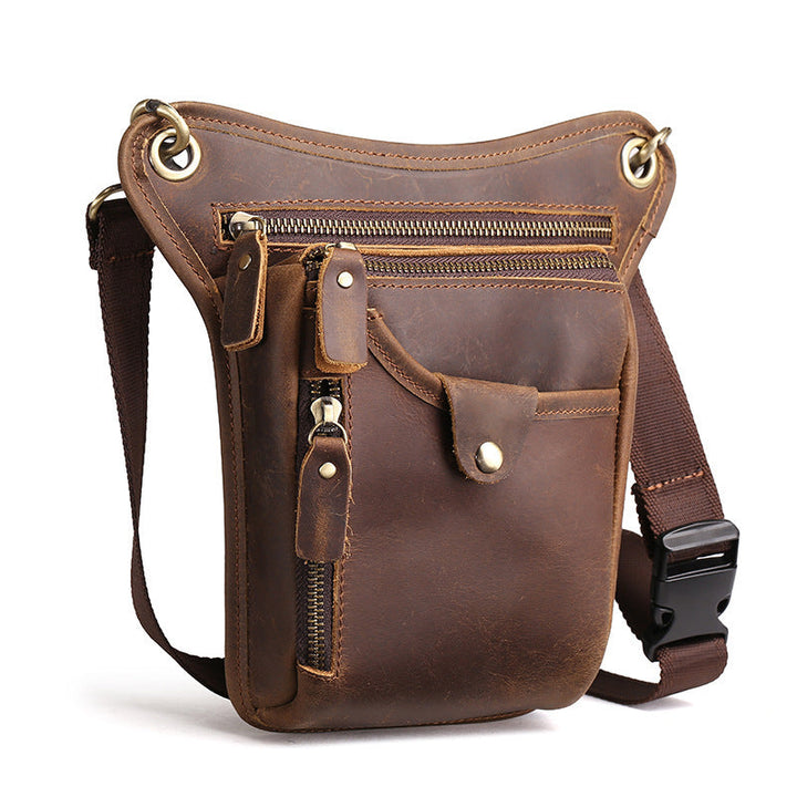 The new crazy horse leather satchel BAG BAG retro vintage leather leather purse bag man Hanzuva