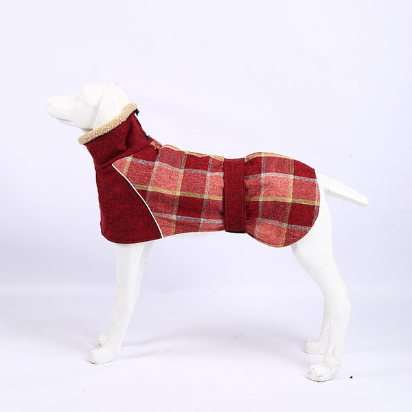 Wool plaid pet clothes Hanzuva