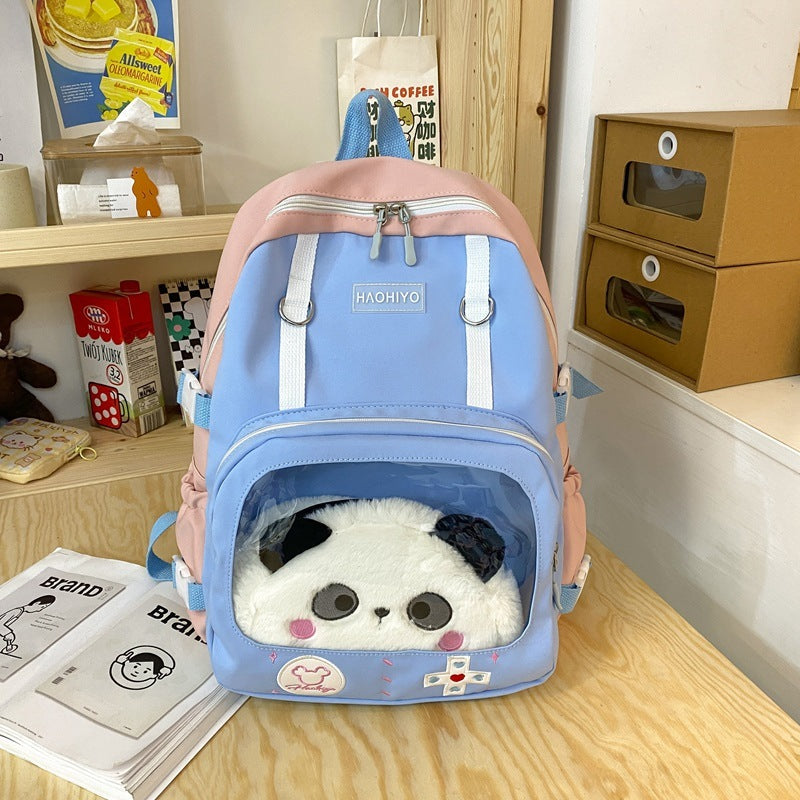 Candy Color Contrast Color Capacity Student Schoolbag