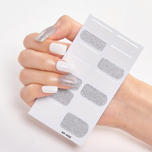 Solid Colors And Creative Nail Art Creative Women Salon Nail Decoration Fashion Nail Polish Nails Sticker Designer Nail Strips Hanzuva