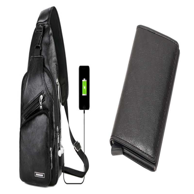 USB charging chest bag