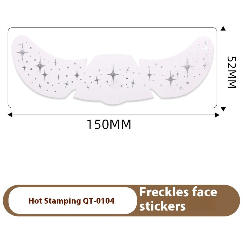 Freckle Tattoo Sticker Hot Gold And Silver