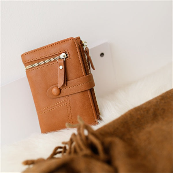 Zipper buckle 2 fold clutch Hanzuva