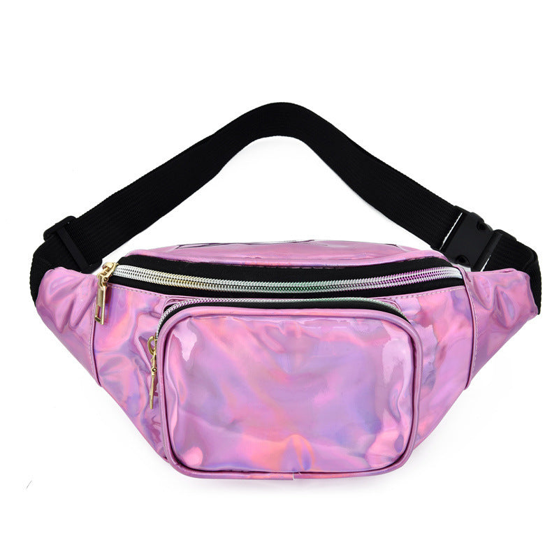 PU Laser Waist Bag Women's Sports Leisure
