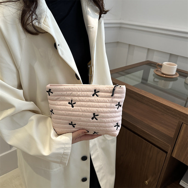 Oxford Cloth Butterfly Print Clutch For Women