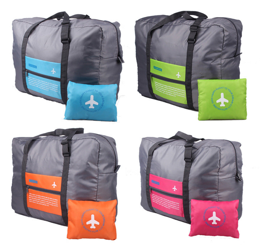 Large Capacity Foldable Travel Bag Nylon Waterproof Gym Duffel Bag Folding Traveling Clothes Storage Organizer Hanzuva