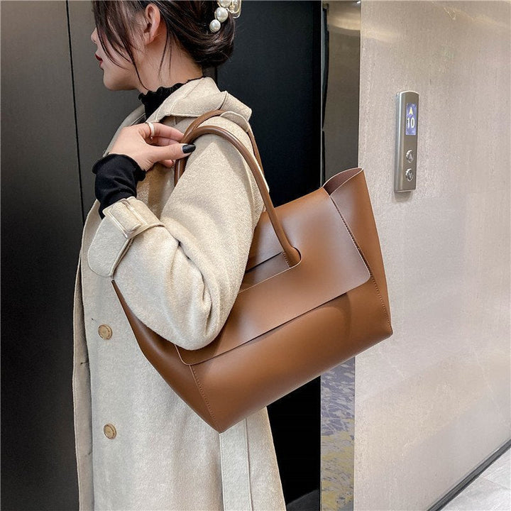 Fashion Women Shoulder Bags Large Capacity Handbags Simple Retro Tote Bags Solid Color Famous Brand High Quality Bags Hanzuva