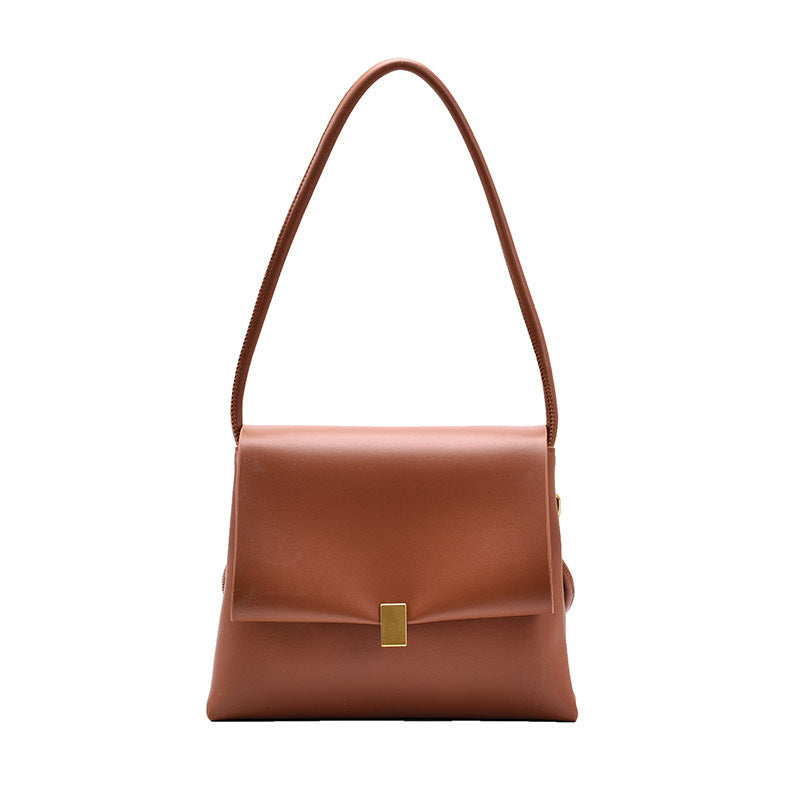 Niche design bag for women new fashion Winter retro soft leather fashion internet popular all-match shoulder bag messenger bag Hanzuva