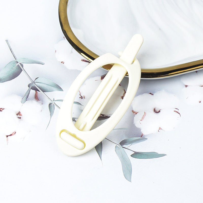 Simple Retro Hair Band Oval Barrettes
