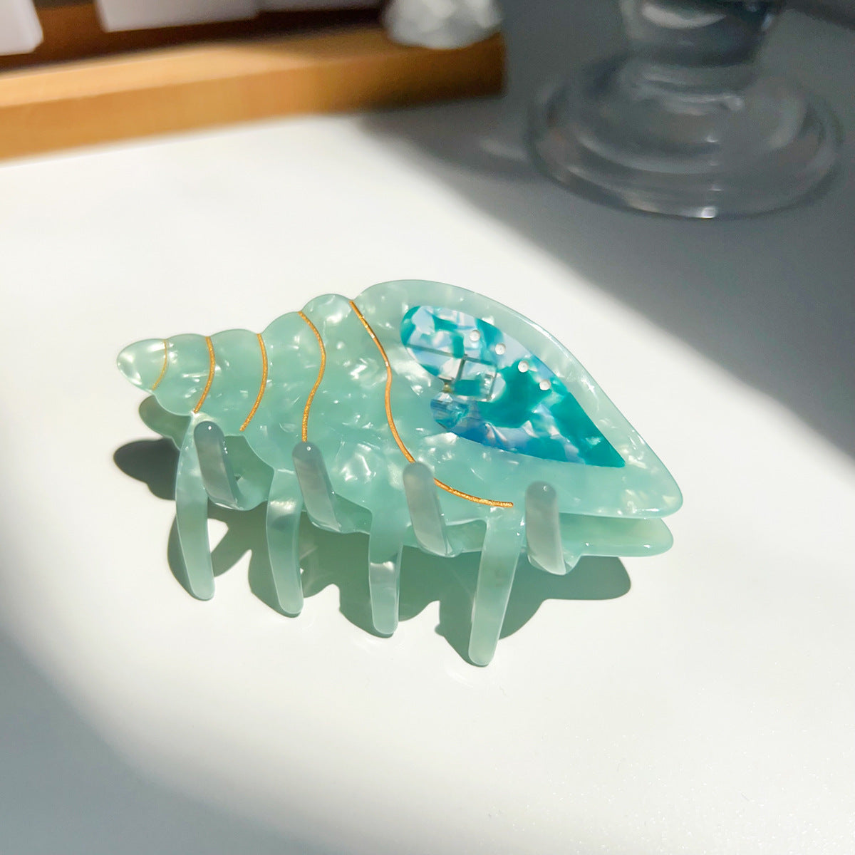 Summer Acetate Conch Barrettes Cute