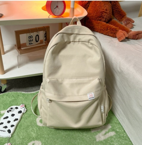 Cute Candy-colored Backpack High School Simple Large-capacity Backpack