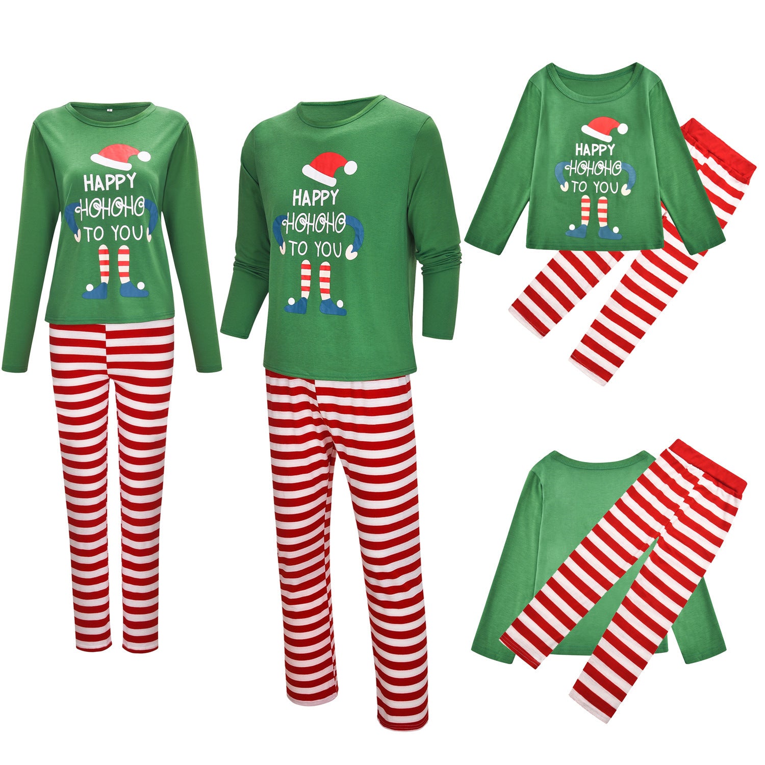 Homewear Pajamas Set Christmas Doll Print Hanzuva