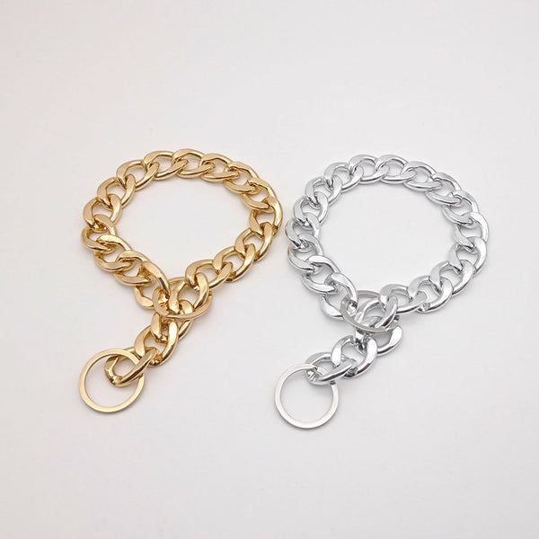 Fashionable Simple Domineering Metal Pet Necklace Hanzuva