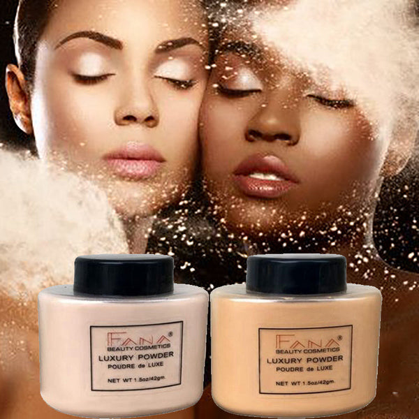 Face Foundation Powder Oil Control Contour Full CoverBanana Powder Translucent Mineral Makeup Base Matte Foundation Make Up Hanzuva