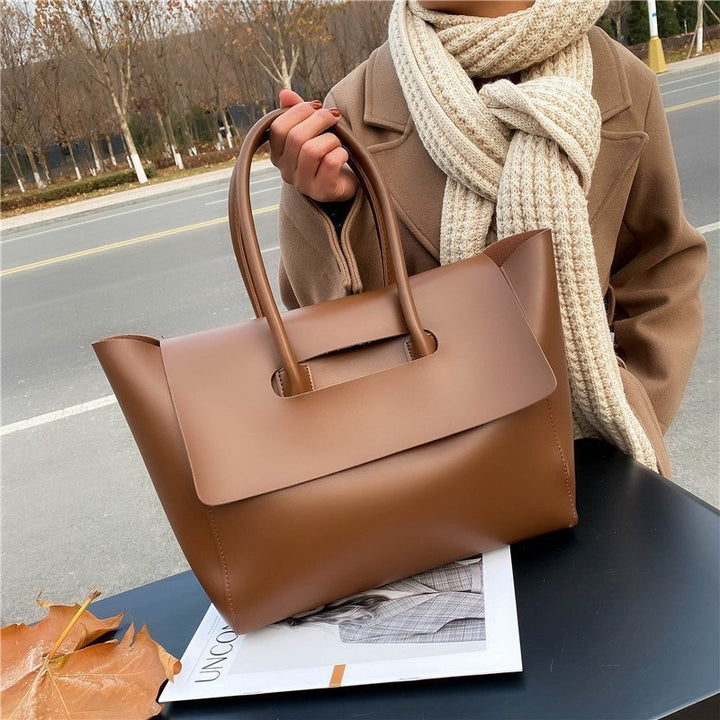 Fashion Women Shoulder Bags Large Capacity Handbags Simple Retro Tote Bags Solid Color Famous Brand High Quality Bags Hanzuva