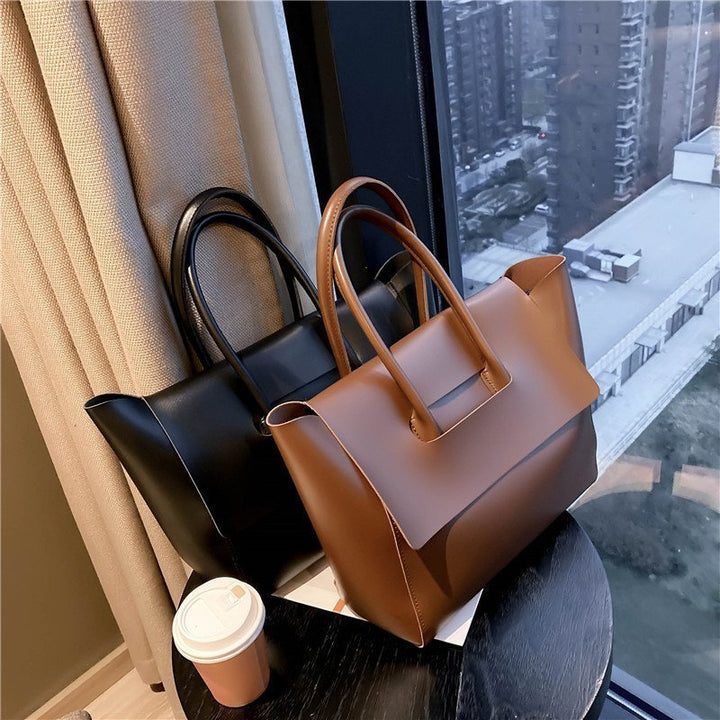 Fashion Women Shoulder Bags Large Capacity Handbags Simple Retro Tote Bags Solid Color Famous Brand High Quality Bags Hanzuva