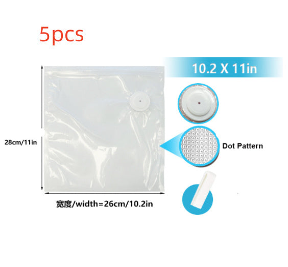 Commercial White Plastic Air Valve Compression Bag