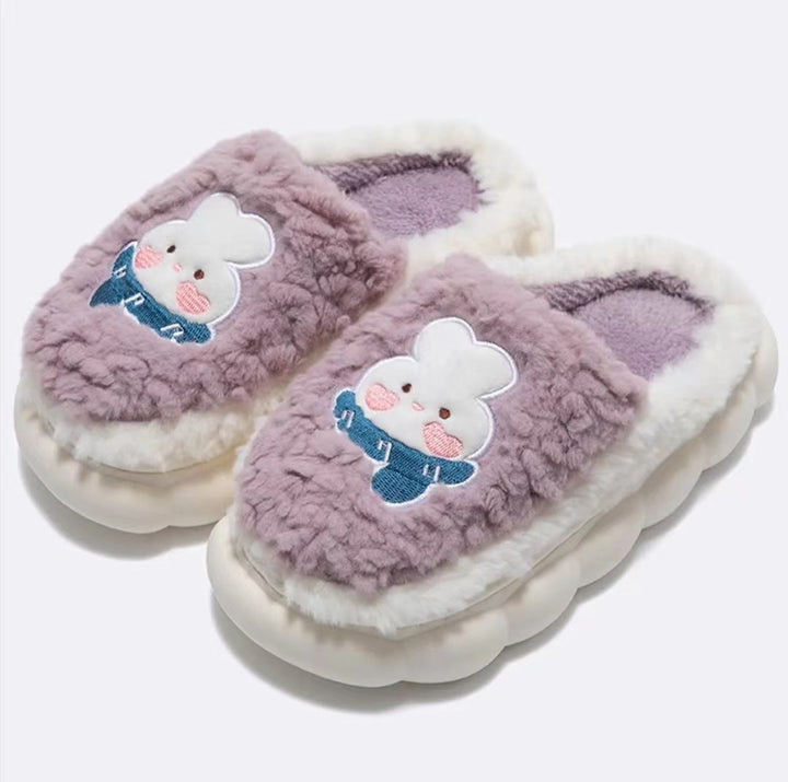 Thick Plush Cute Slippers Female Indoor Hanzuva