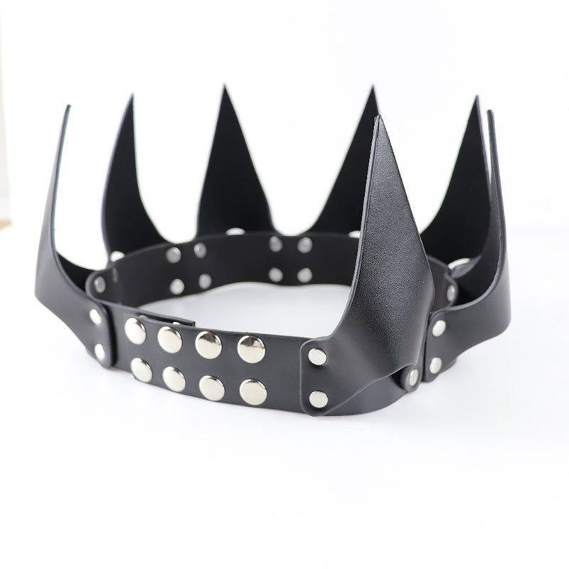 Creative Leather Crown Decoration Party Headgear