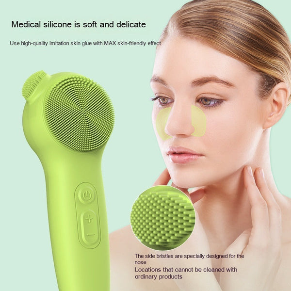 Ultrasonic Facial Cleaner Electric Waterproof Facial Brush Pore Cleaner Hanzuva