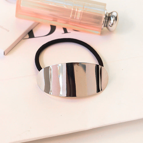 Fashion Lady's Simple Temperament Metal Holster Hair Tie