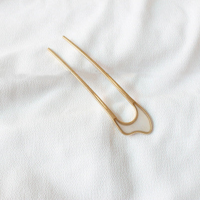 Temperament simple u-shaped hair bun