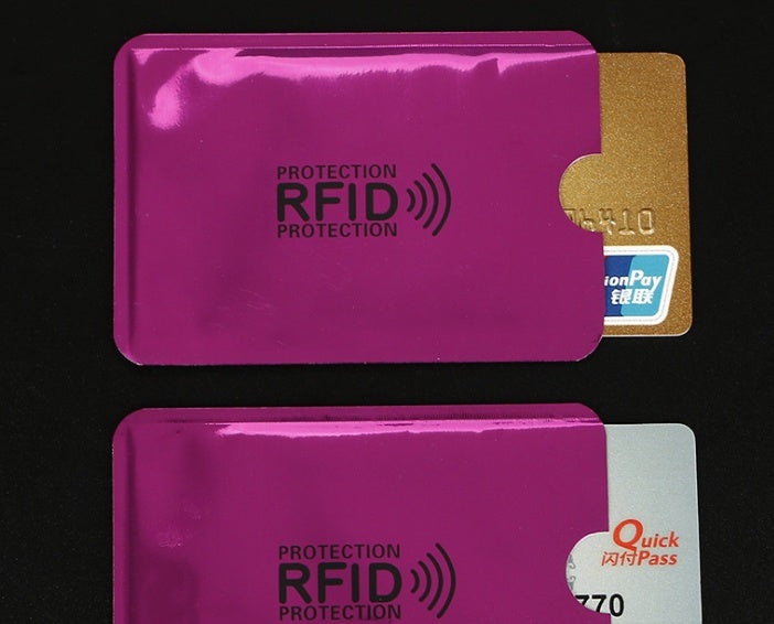 NFC card sets anti-magnetic anti-theft brush bank card sets security shielding signal anti-theft RFID flash payment tin foil card sets Hanzuva