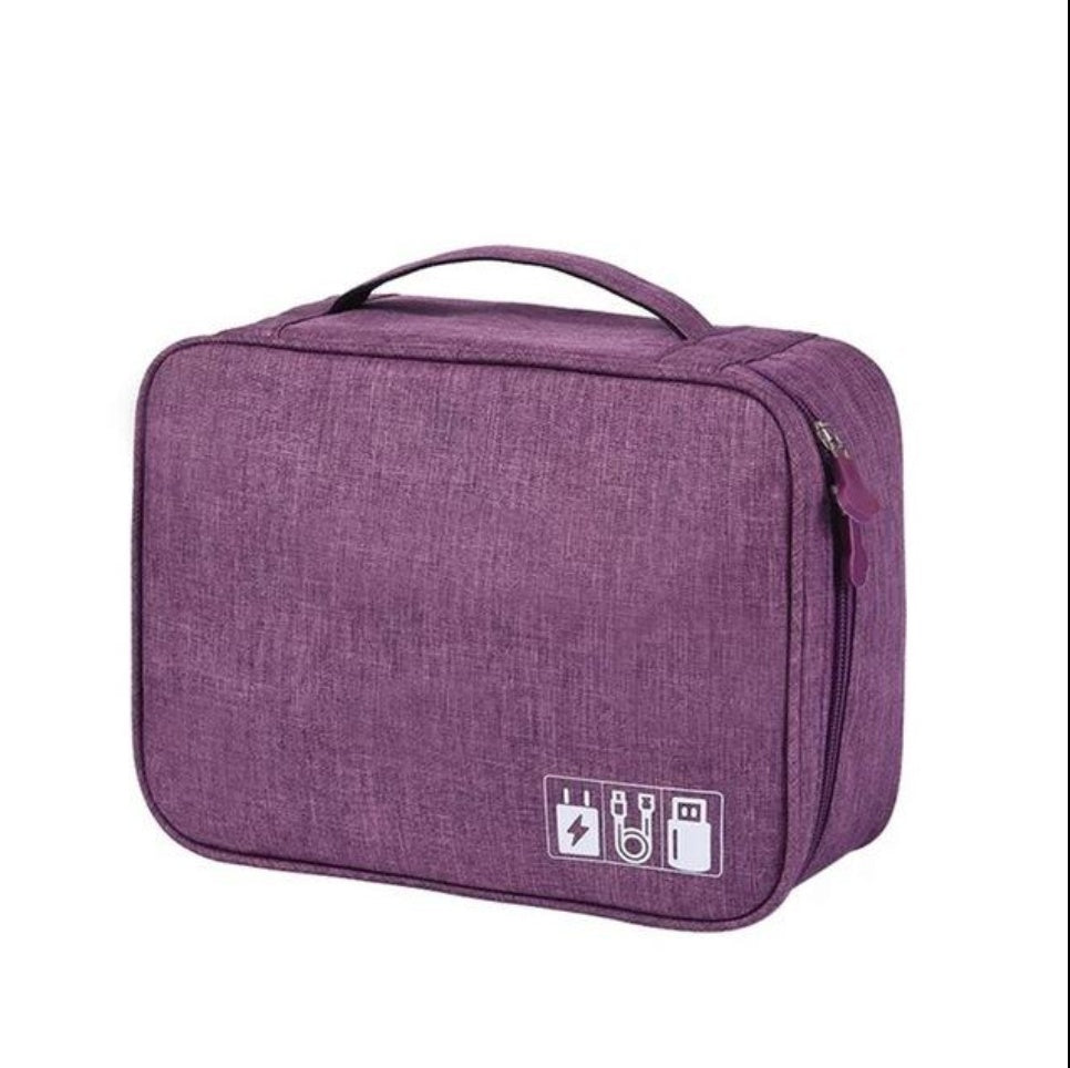 Electronic storage bag cationic polyester data cable storage bag Multi-function digital package Hanzuva