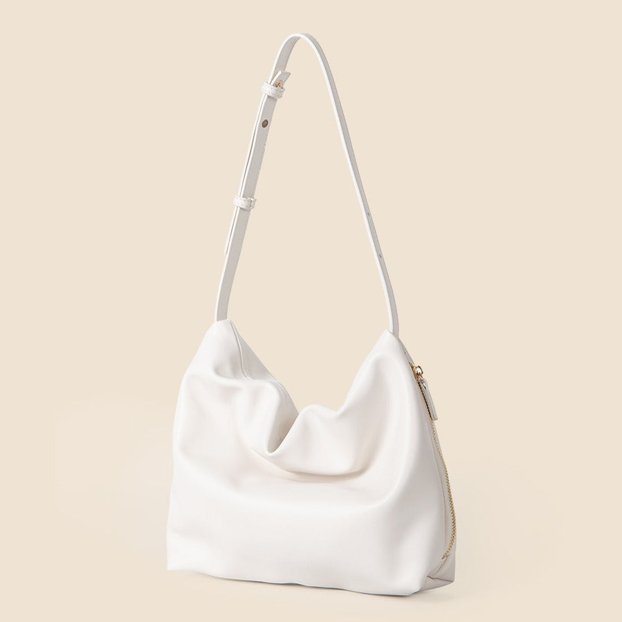 Simple Women's Soft Leather Shoulder Bag Large Capacity