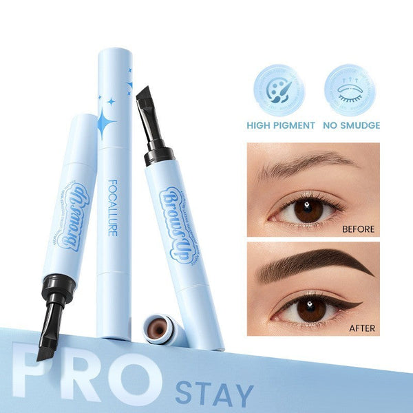 2 In 1 3D Eyebrow Gel Cream Eyeliner Pencil 3 Colors Waterproof Long-lasting Eyebrow Pomade Enhancers Makeup Cosmetics Hanzuva