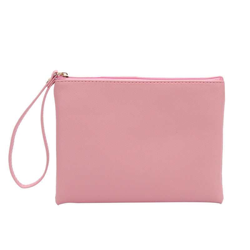 Girls Fashion Cosmetic Portable Hand Leather Buggy Bag