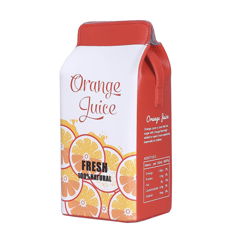 Milk box printed small square bag Hanzuva