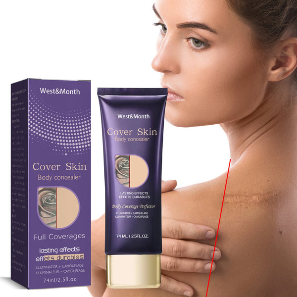 West & Month Body Concealer Waterproof Cover Tattoo Scar Birthmark Scar Invisible Body Concealer Hanzuva