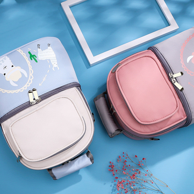 Double Layer Storage Thermal Bag Portable Baby Bottle Food Insulation Lunch Pouch Breast Milk Preservation Backpack Accessories Hanzuva