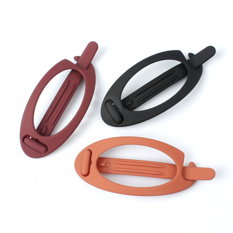 Simple Retro Hair Band Oval Barrettes