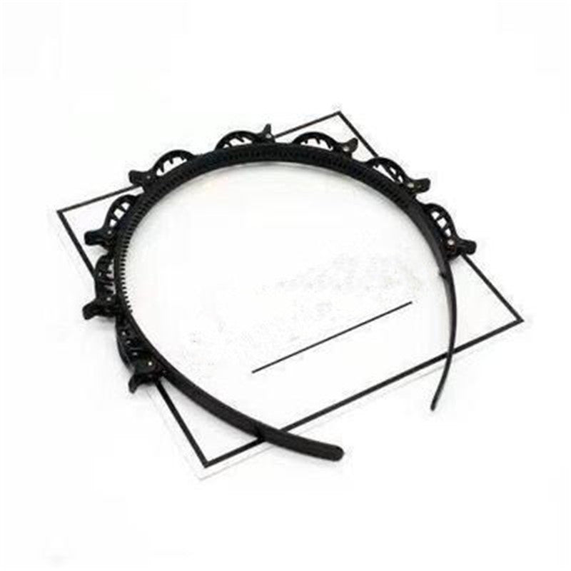 Hollow Solid Color Braided Hairpin Headband