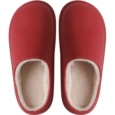 Women's platform outdoor cotton slippers